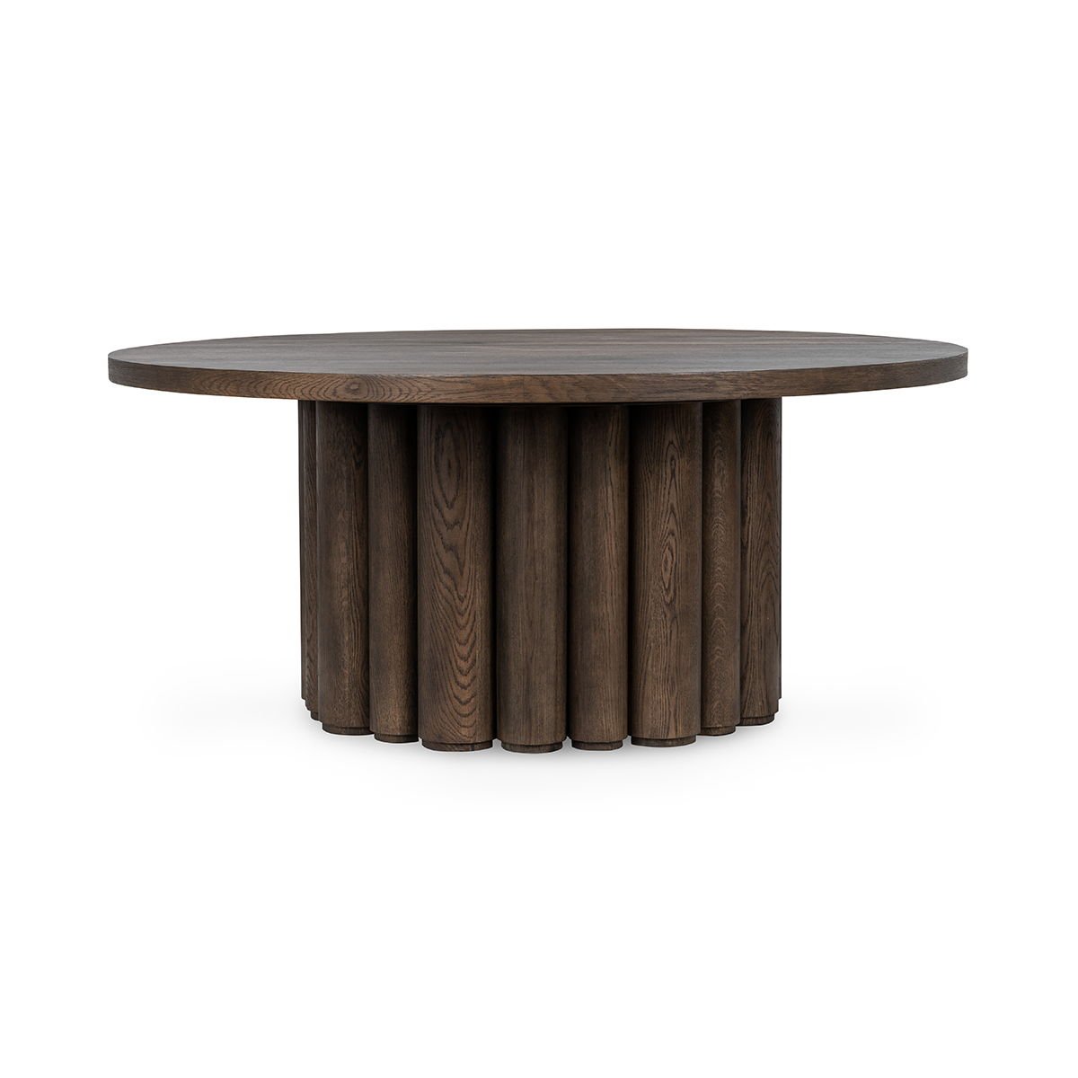 Tiber - Round Dining Table - Select Living Furniture - Dining Tables - Classic Home - 51031735 - Toasted Brown -70"W x 70"D x 30"H - Tiber - Round Dining Table -