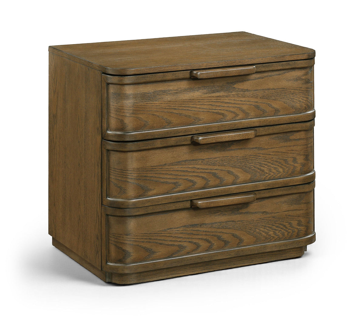 Tiberio - Oak Veneer And Solid Wood Nightstand - Select Living Furniture - Accent Nightstands - Meridian Furniture - TiberioBrown-NS - Dark Brown - Tiberio - Oak Veneer And Solid Wood Nightstand -