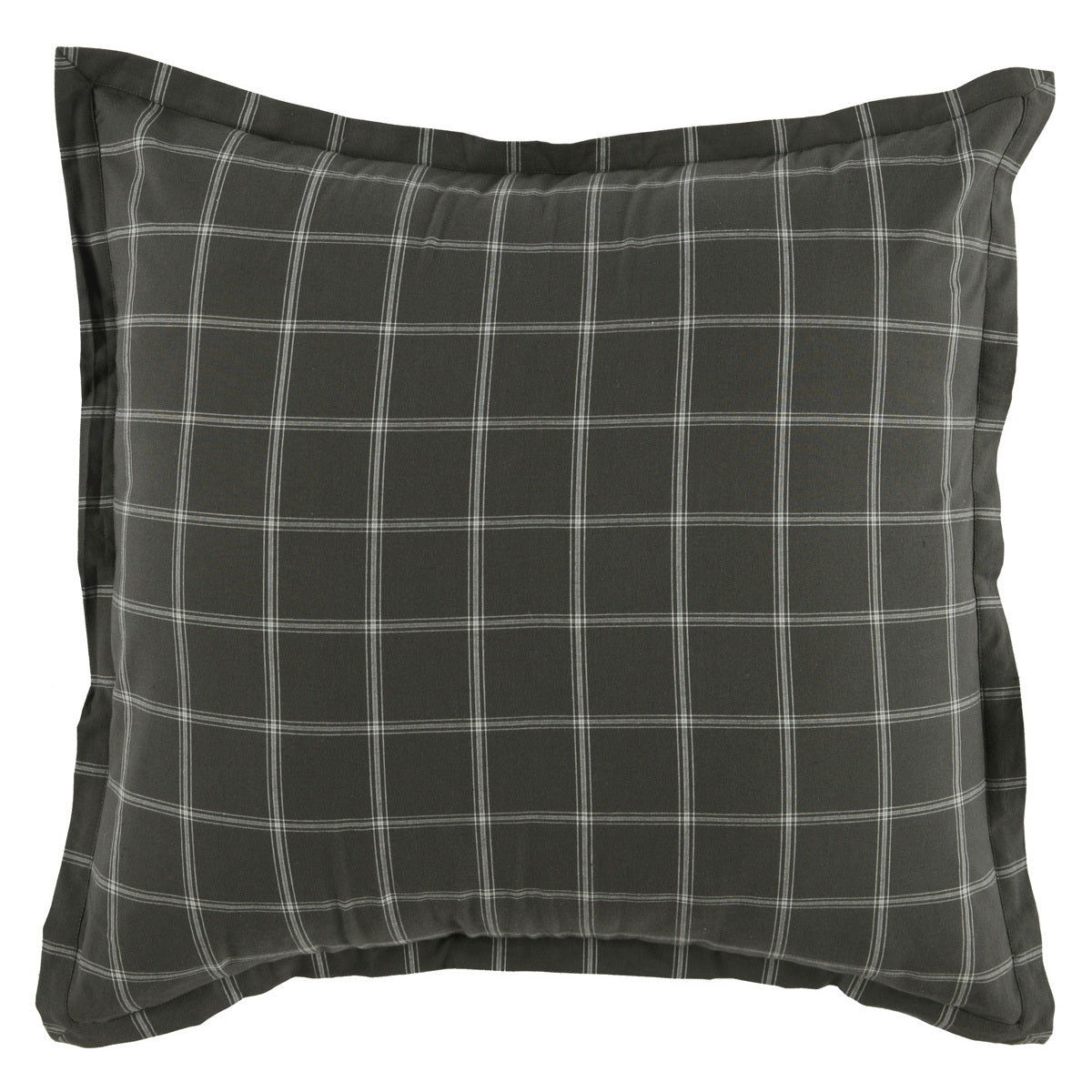 Treasury - Sham - Select Living Furniture - Duvet Covers & Shams - Villa - V170502 - Plaid Gray -Euro - Treasury - Sham -