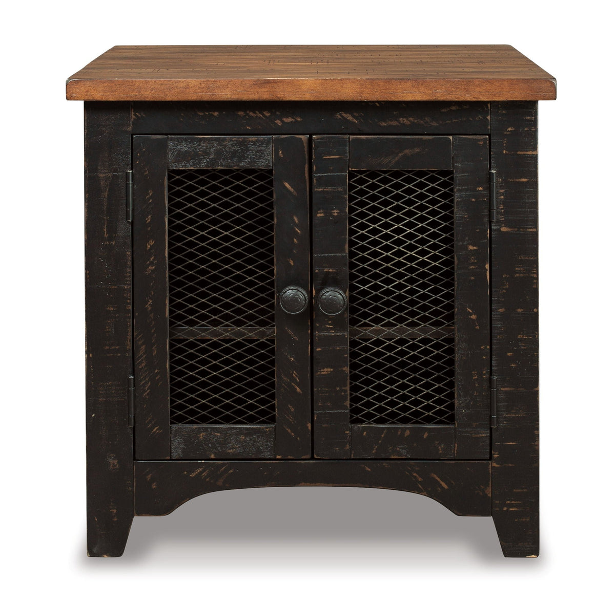 Valebeck - Rectangular End Table - Black / Brown - Select Living Furniture - End Tables - Signature Design by Ashley® - T468-3 - Valebeck - Rectangular End Table - Black / Brown -