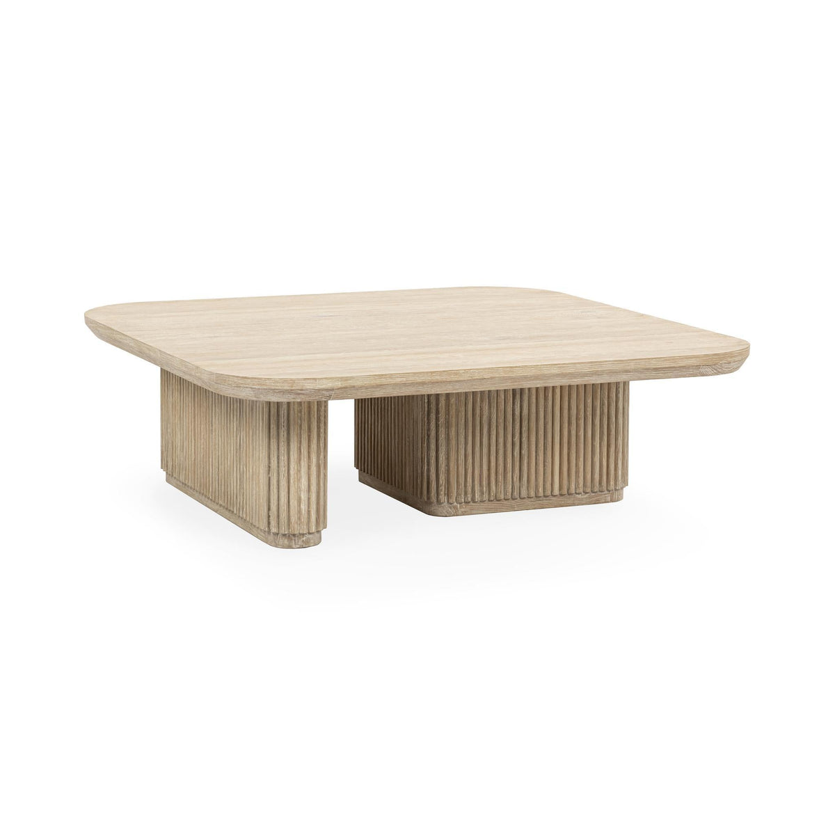 Vander - Solid Wood Square Coffee Table - Select Living Furniture - Coffee Tables - Classic Home - 51031761 - Cream Washed - Vander - Solid Wood Square Coffee Table -