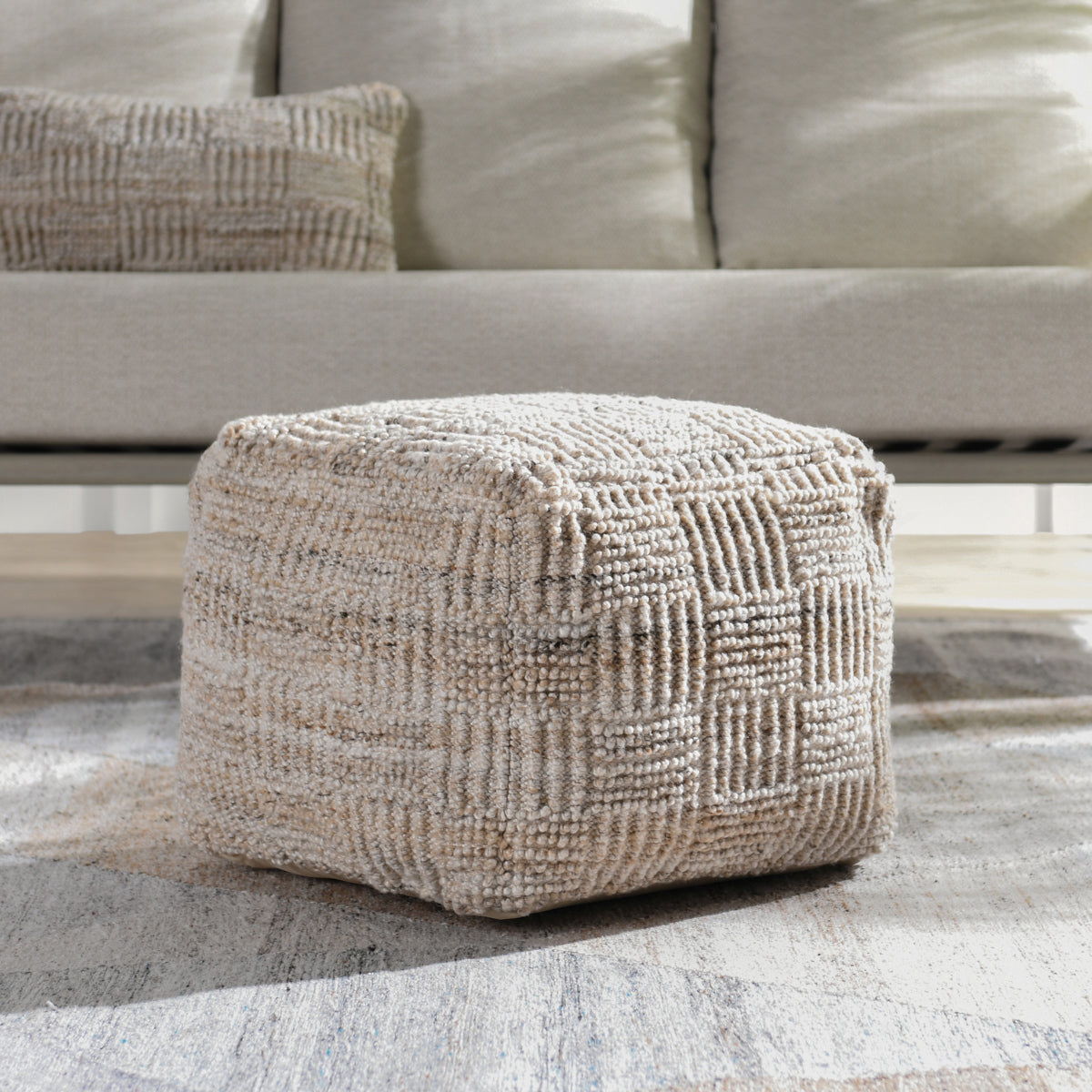 Vico - Pouf - Select Living Furniture - Accent Poufs - Villa - VP12224 - Caramel - Vico - Pouf -