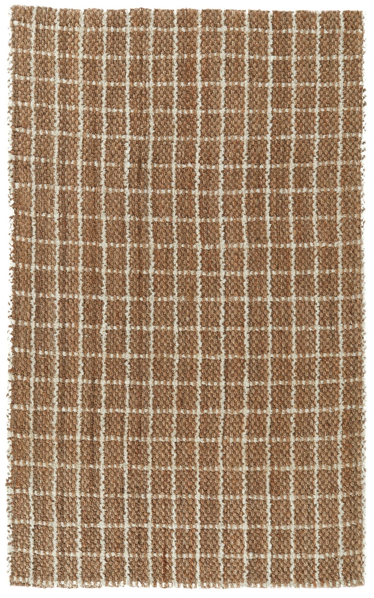 Windowpane - Chenille Area Rug - Select Living Furniture - Area Rugs - Classic Home - 30091440 - Natural/Ivory -2' x 3' - Windowpane - Chenille Area Rug -