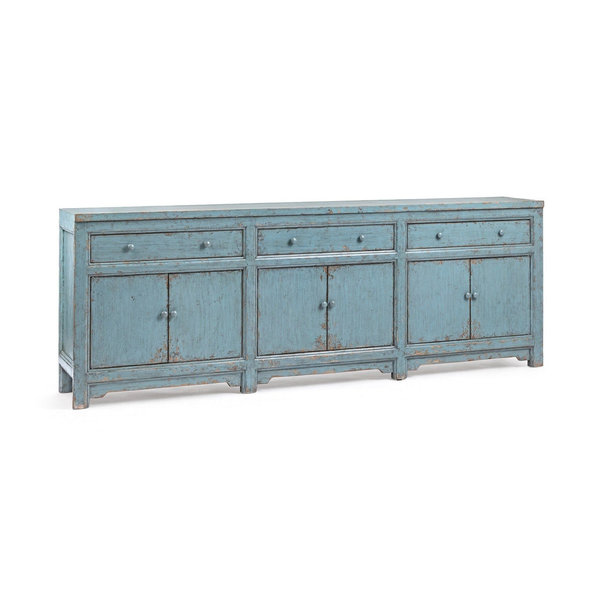 Winford - 3 Drawer 6 Door Cabinet - Select Living Furniture - Buffets - Classic Home - 52004769 - Harbor Blue -3 Drawers, 6 Doors - Winford - 3 Drawer 6 Door Cabinet -