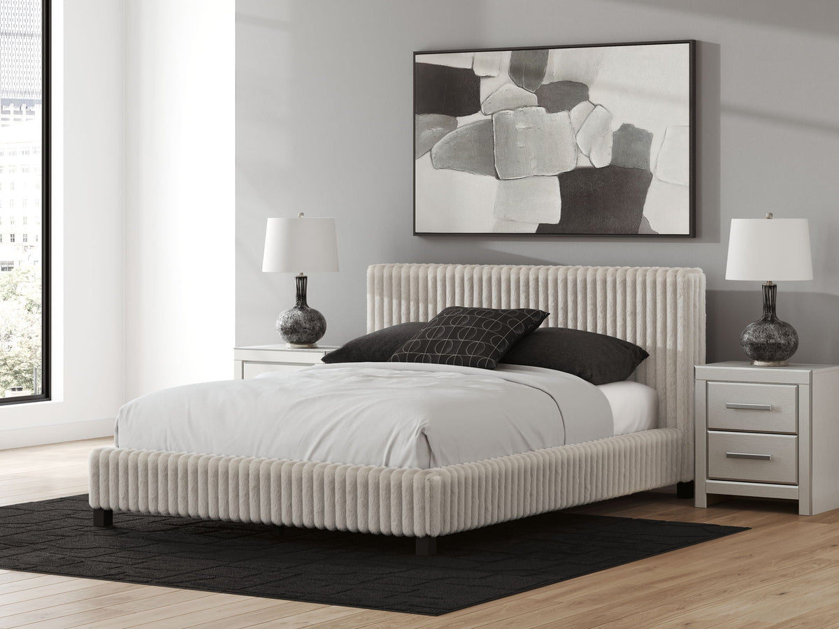 Zuraleus - Upholstered Bed - Select Living Furniture - Upholstered Beds - Signature Design by Ashley® - PCB3380B8 - Black -Queen - lifestyle -