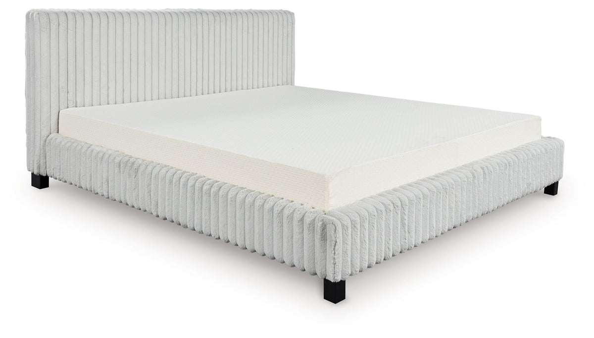 Zuraleus - Upholstered Bed - Select Living Furniture - Upholstered Beds - Signature Design by Ashley® - PCB3381B14 - White -California King - Zuraleus - Upholstered Bed -