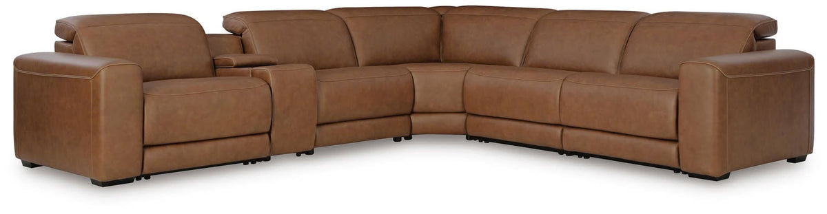 Rally-Up power reclining sectional sofa, front view