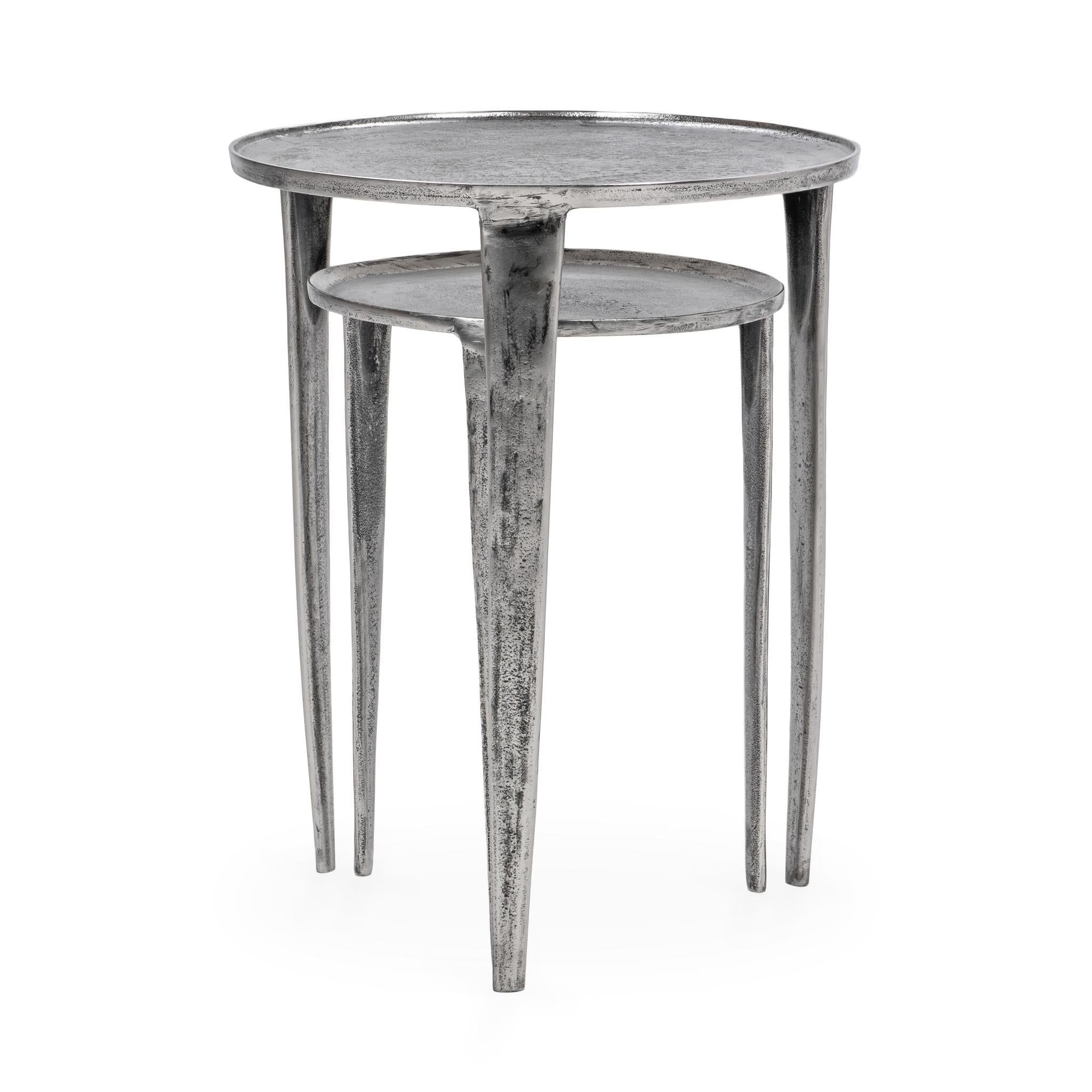 Elinor - Nesting Accent Tables (Set of 2) - Nickle