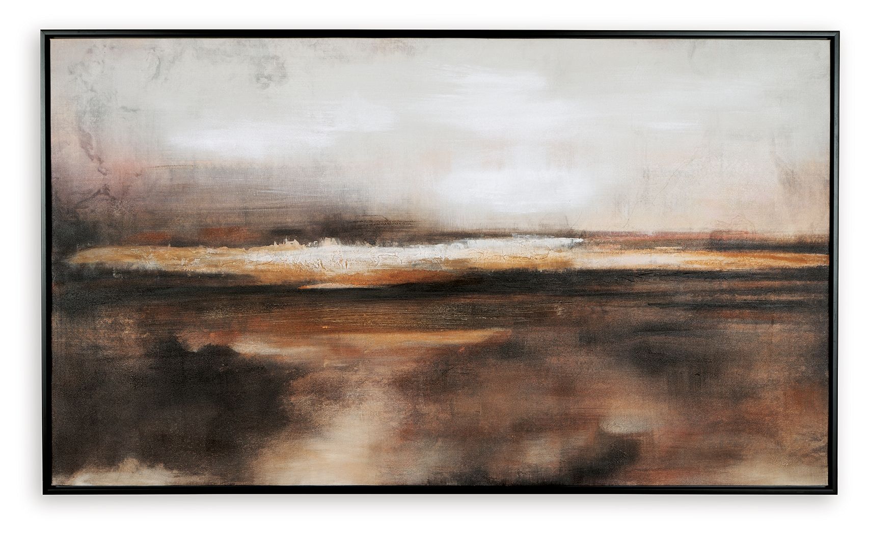 Drewland - Black / Brown / Orange - Wall Art