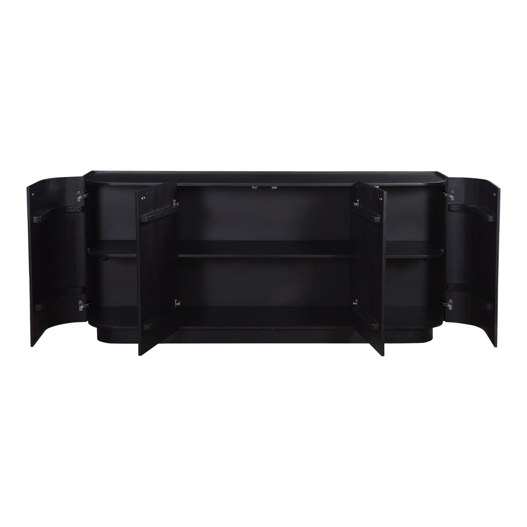 Povera - 4 Door Sideboard - Black