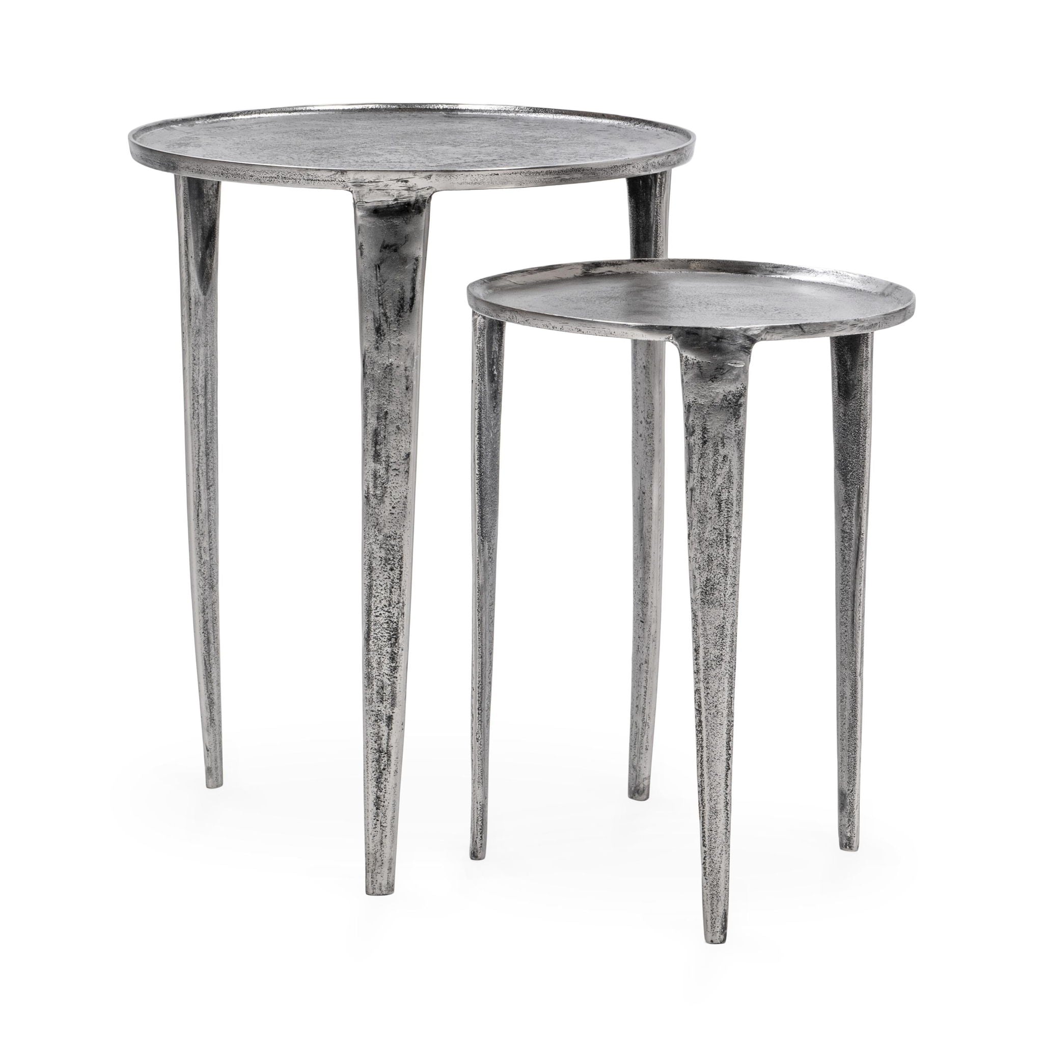 Elinor - Nesting Accent Tables (Set of 2) - Nickle