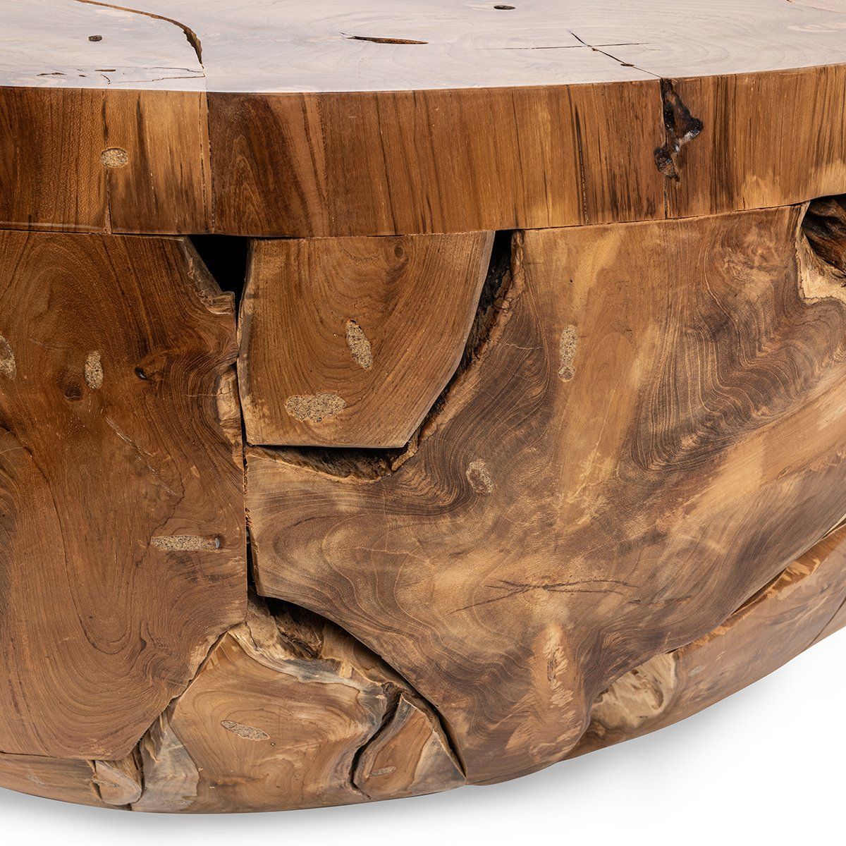 Garford - Teak Wood 40" Coffee Table - Natural
