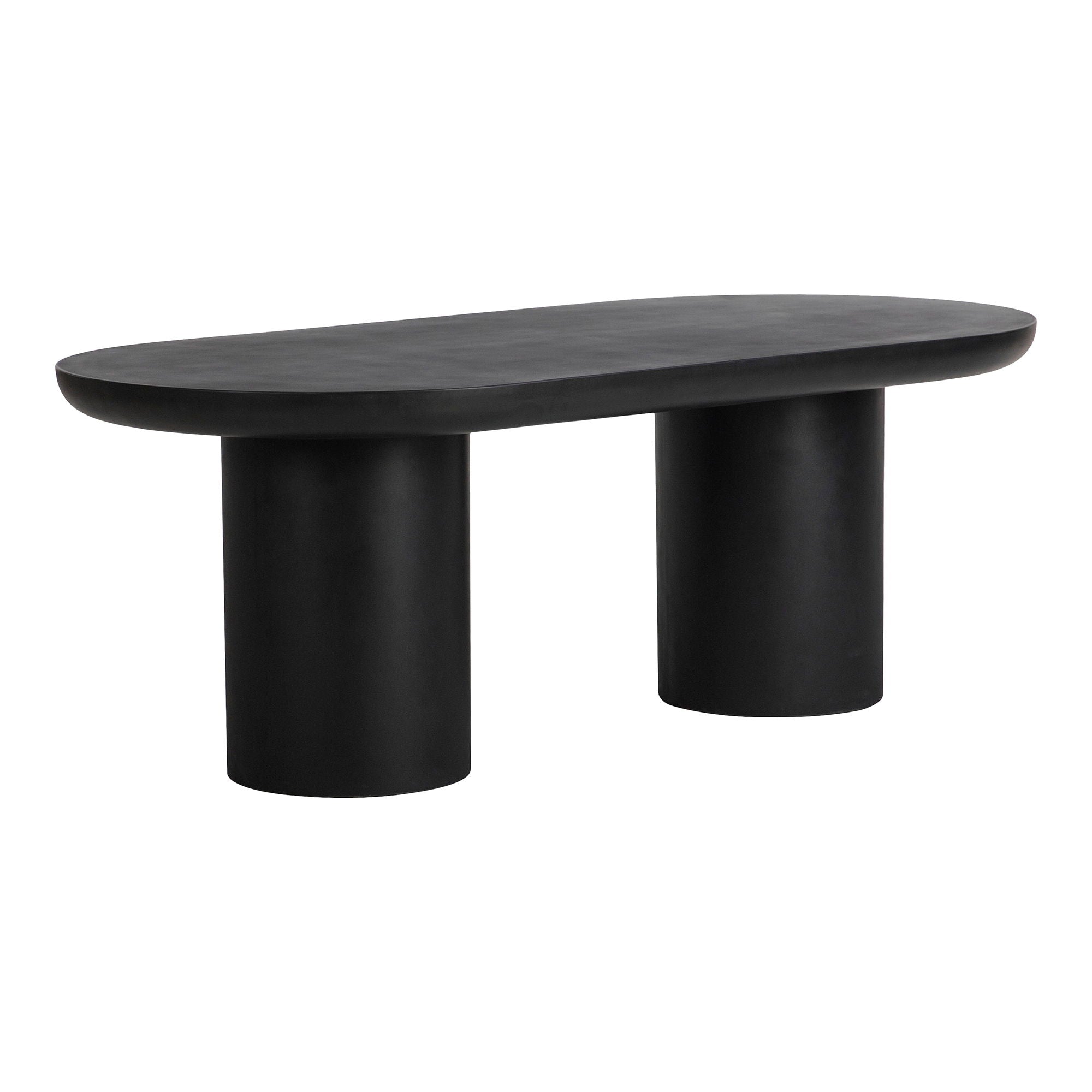 Rocca - Dining Table - Black - Cement