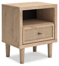 Cielden - One Drawer Night Stand - Two-Tone