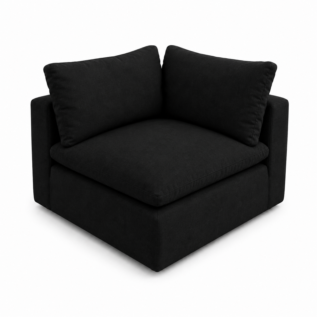 Walter Sectional Wedge Corner Piece in Black Upholstery
Walter Modular Sectional Corner Seat
Walter Cloud Sectional Wedge Component
Walter Corner Sectional Piece Front Angle
Walter Modular Wedge Seating Unit
