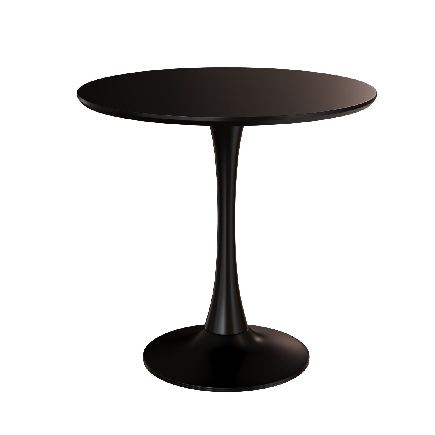 Mid Century Modern Round Dining Table With Top & Pedestal Base