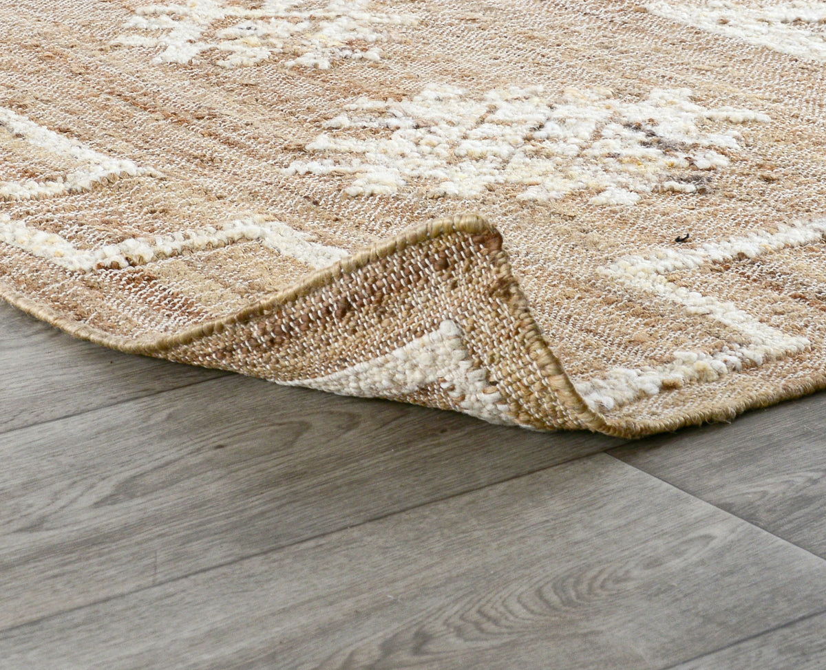 Comporta - 1' x 1' Raposa Rug - Natural/Ivory