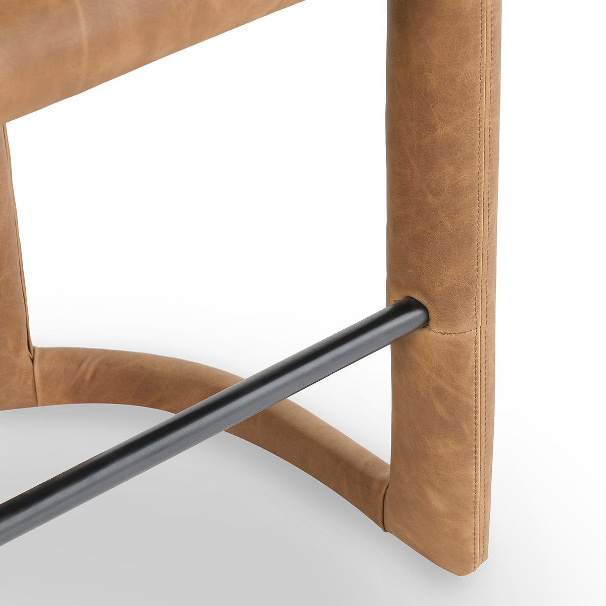 Archie - Distressed Leather Counter Stool