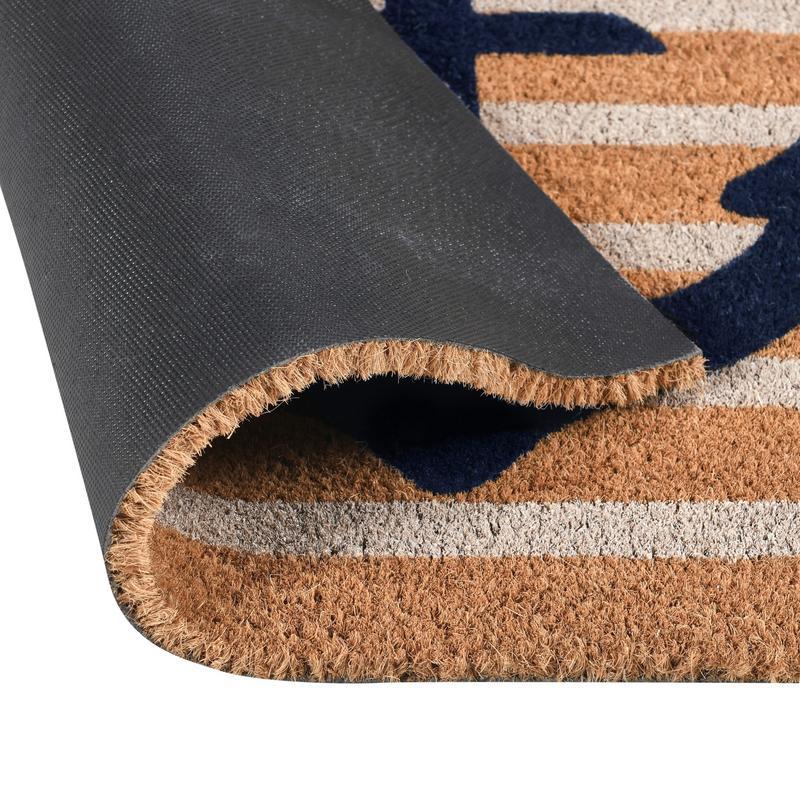 Doormats - Anchors Away Doormat - Navy/Natural