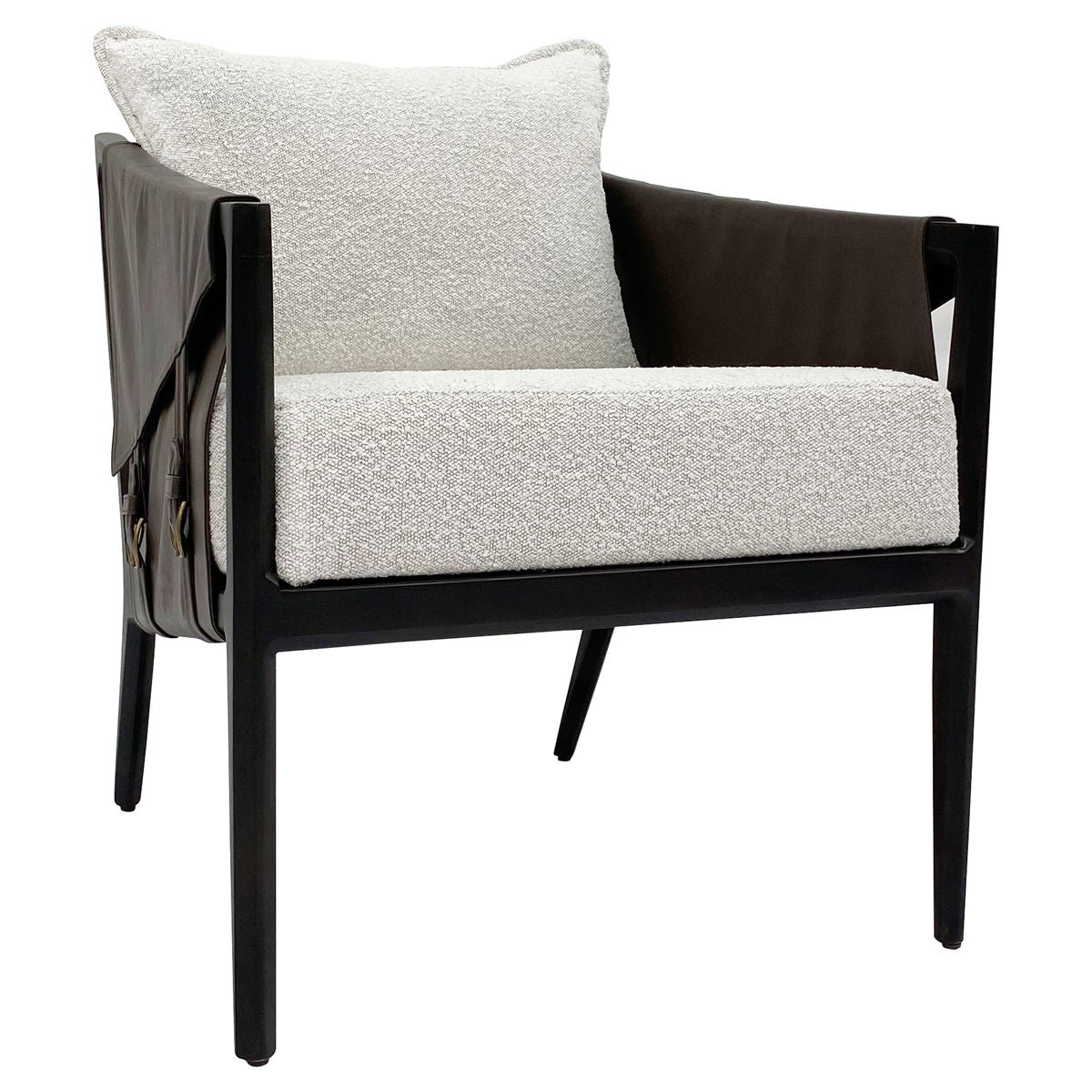 Skylar - Accent Chair - Ivory/Espresso Mx