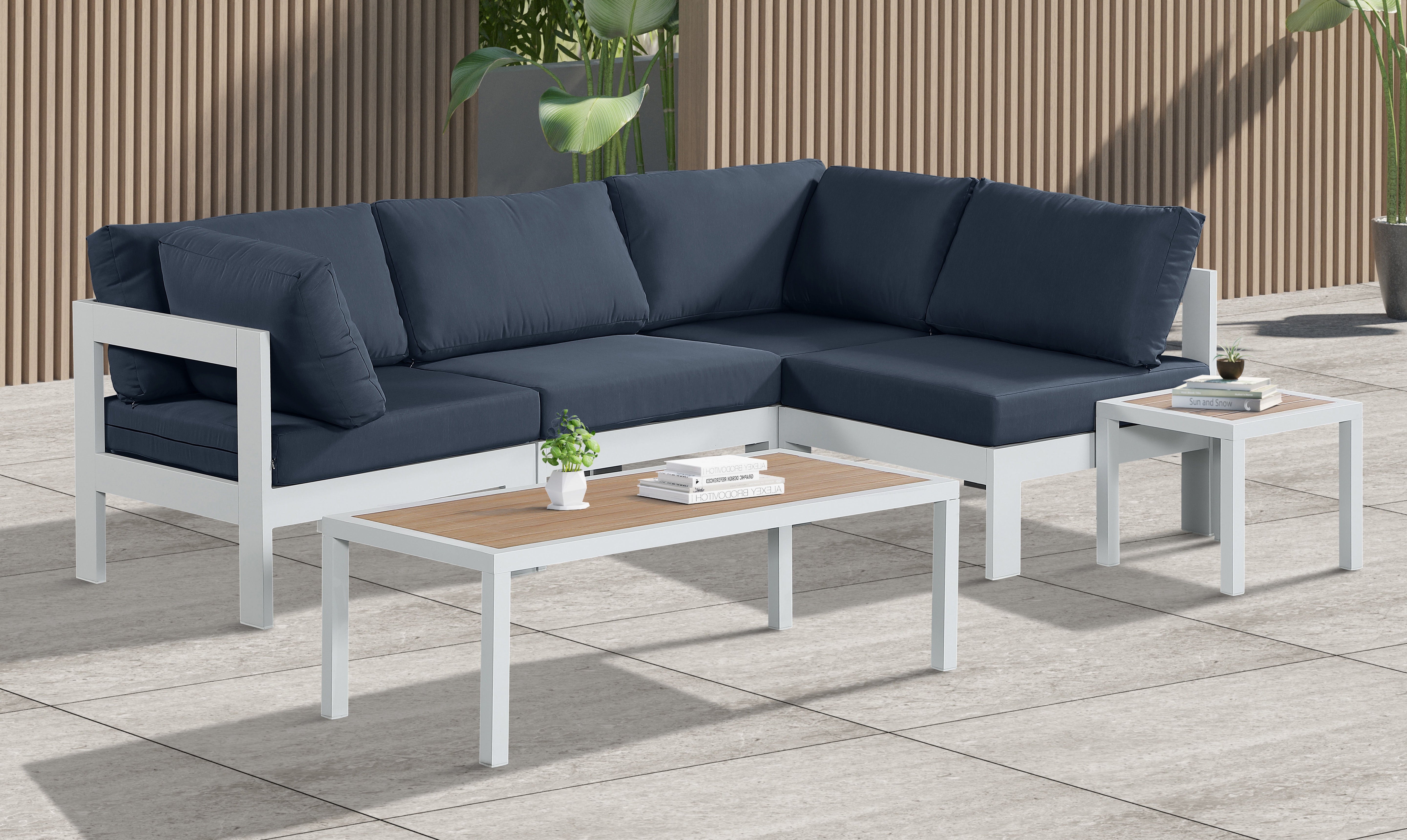 Nizuc - Outdoor Patio Modular Sectional - Navy