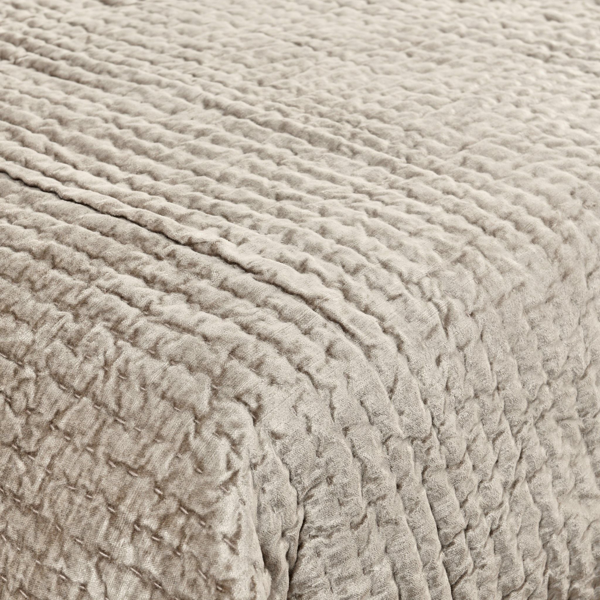 Bari - Velvet Sham - Pebble