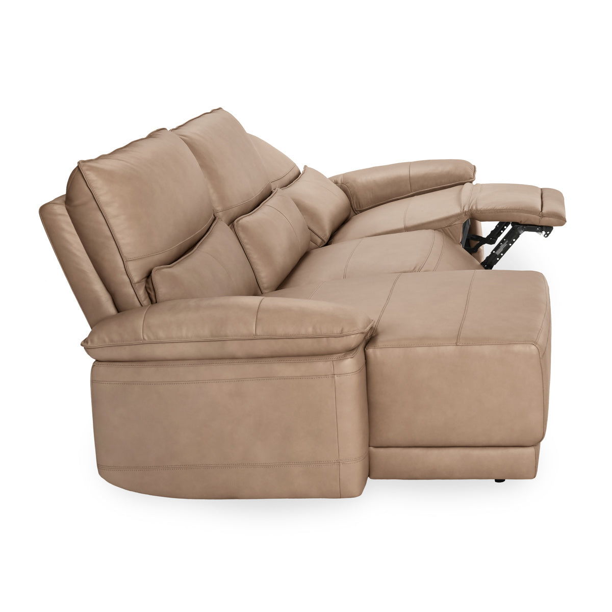 Branford - Power Recliner Sectional With LAF Chaise - Camel