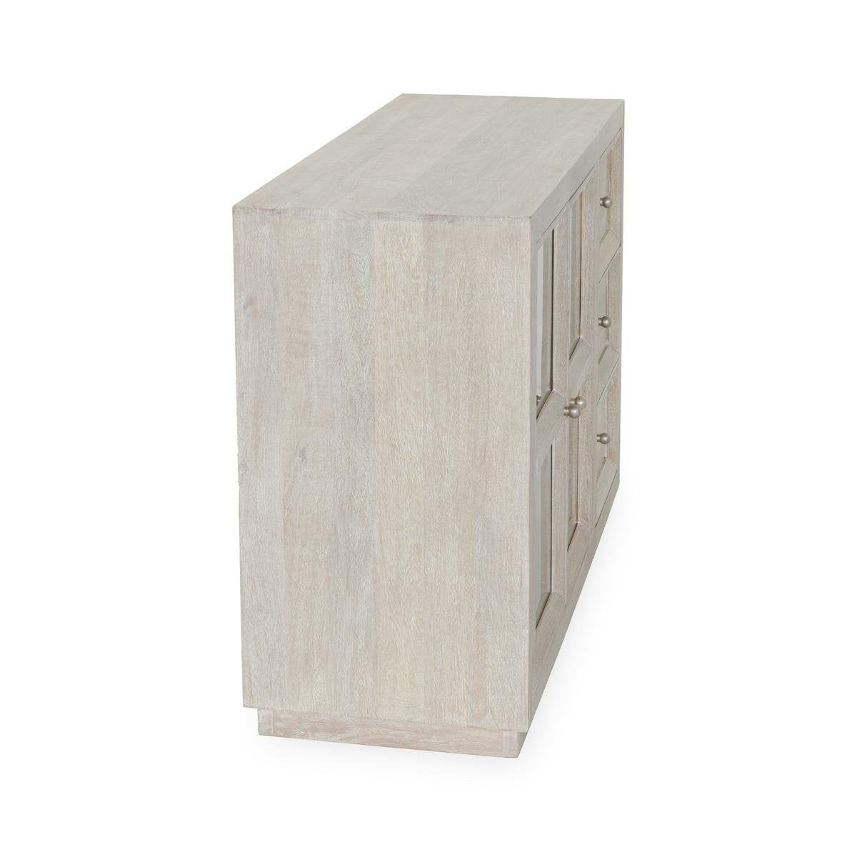 Isha - 3 Drawers 2 Door Cabinet - Creamwood