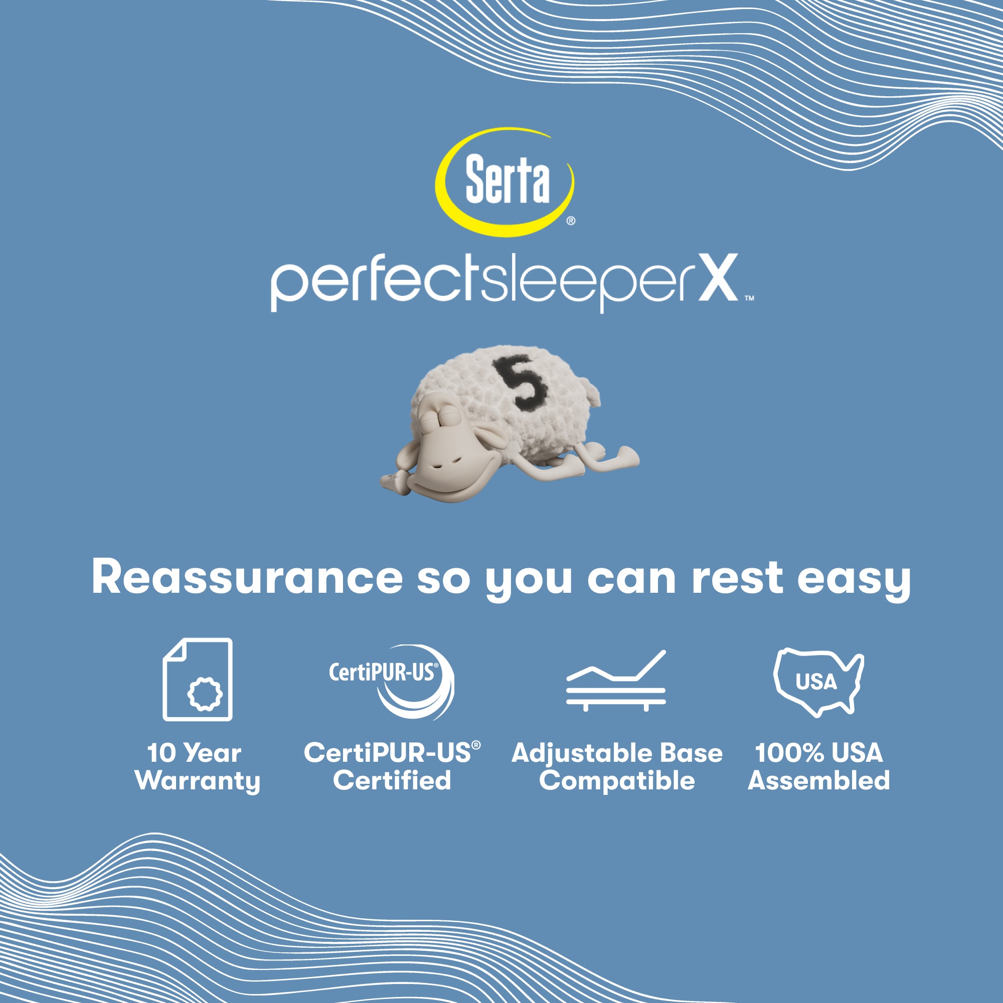 Serta® Perfect Sleeper X™ Knox Plush 13.75" Quilted Hybrid Mattress