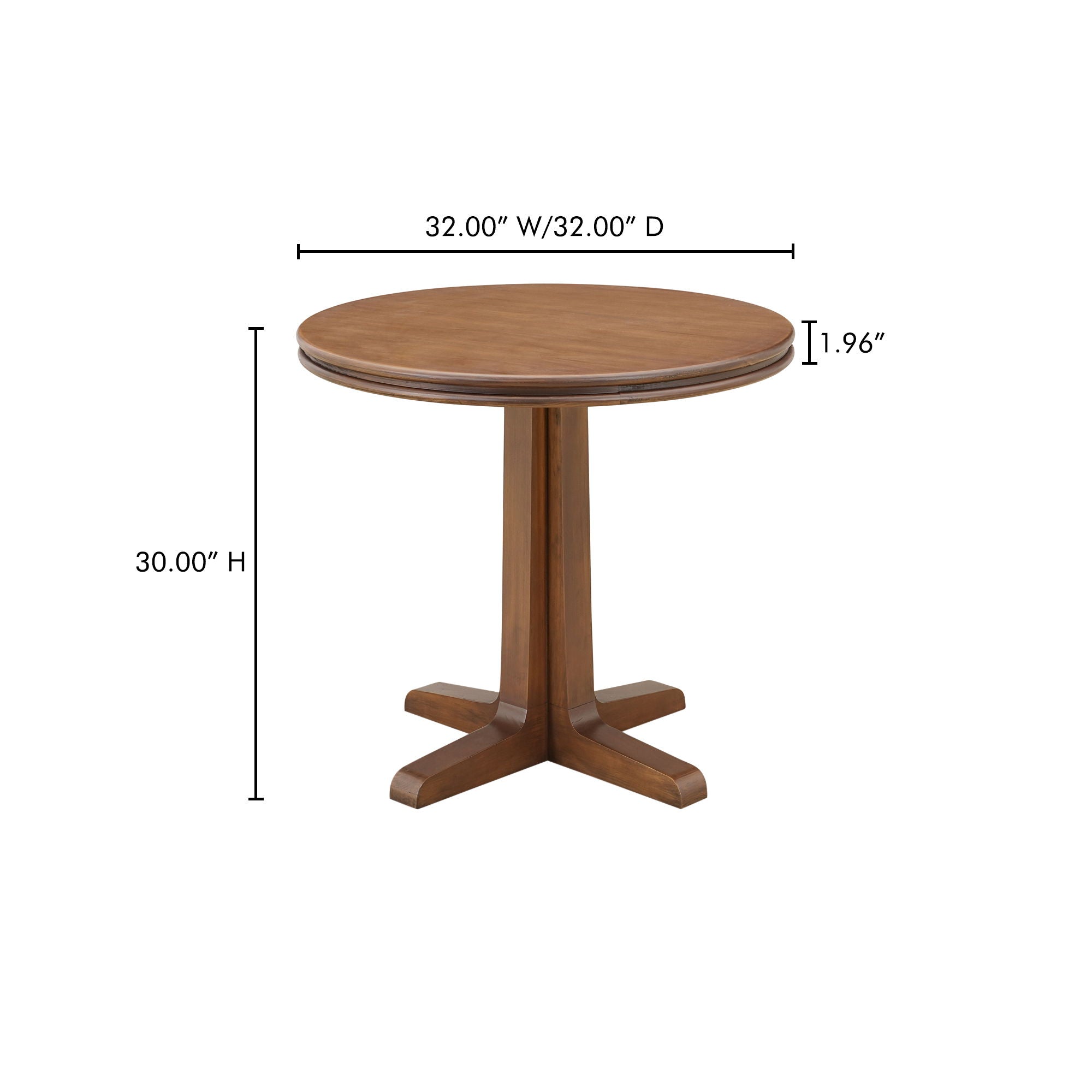 Charles - Cafe Table - Dark Brown