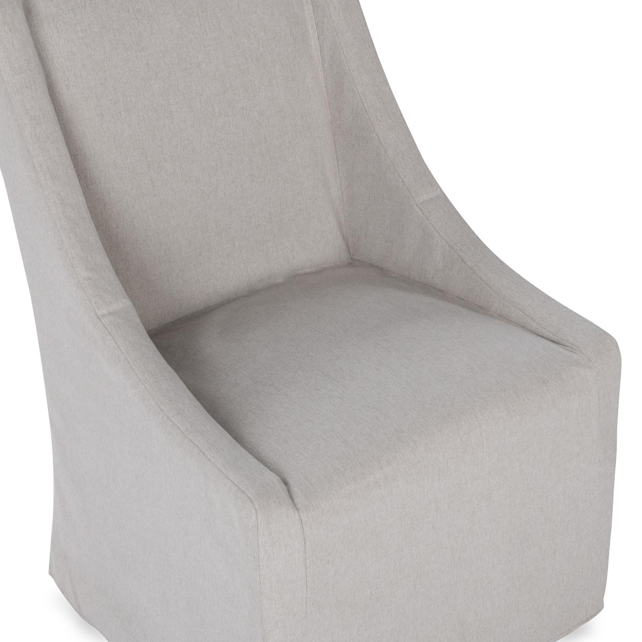 Warwick - Upholstered Rolling Dining Chair