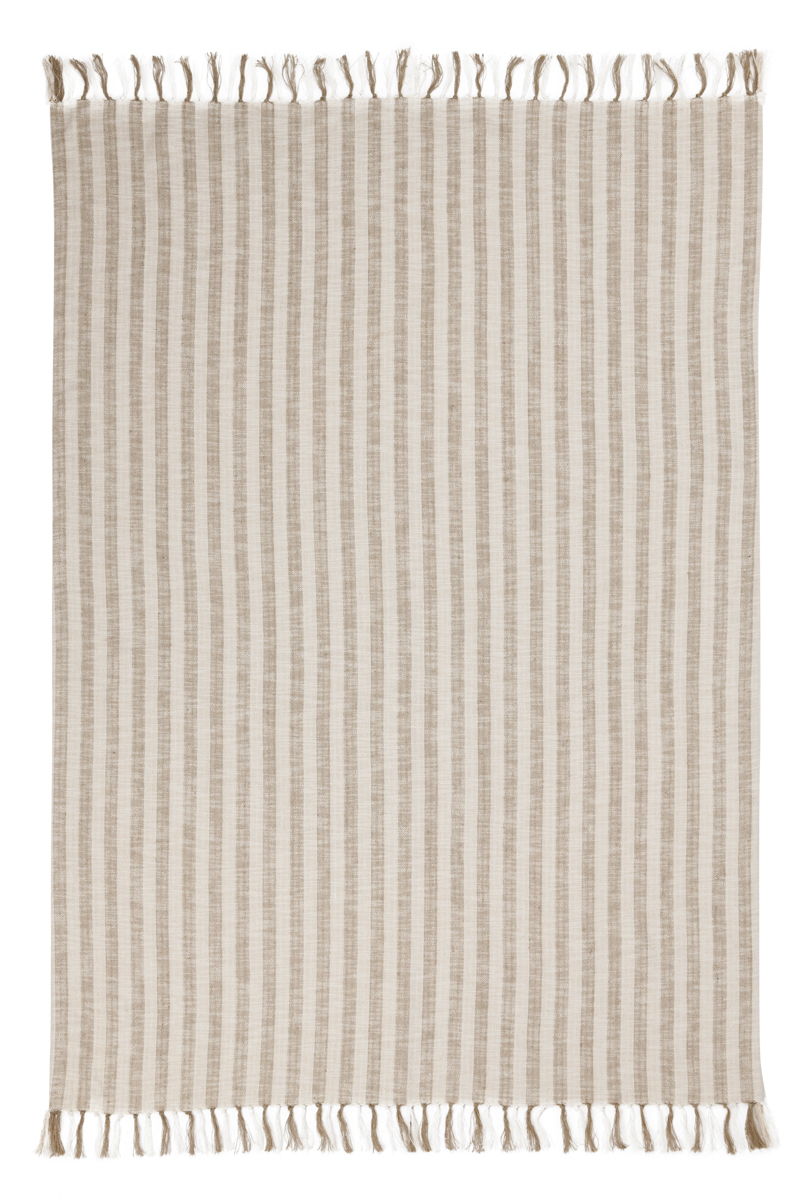 Linna - 50" x 70" Throw - Ivory / Natural