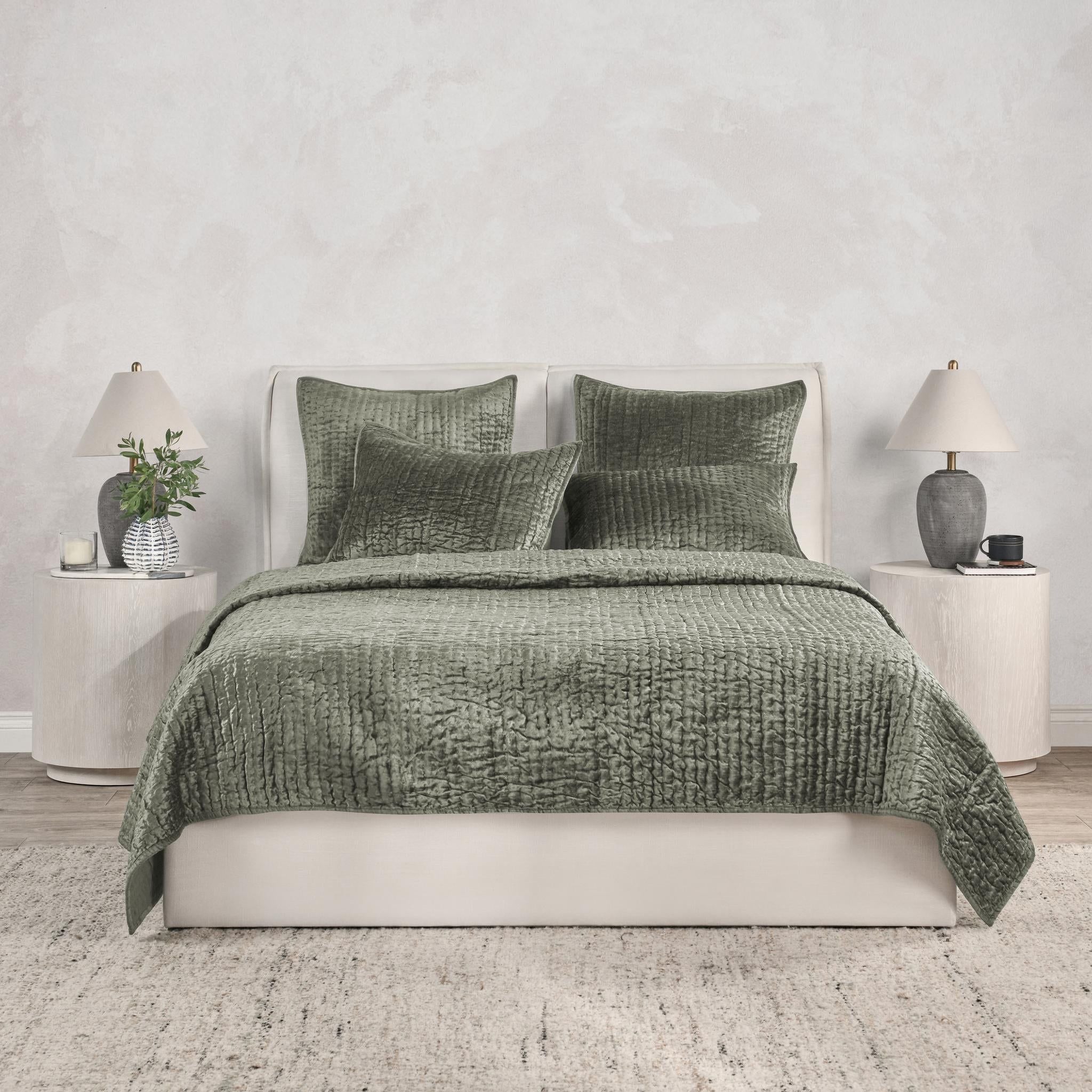 Bari - Velvet Sham - Sage