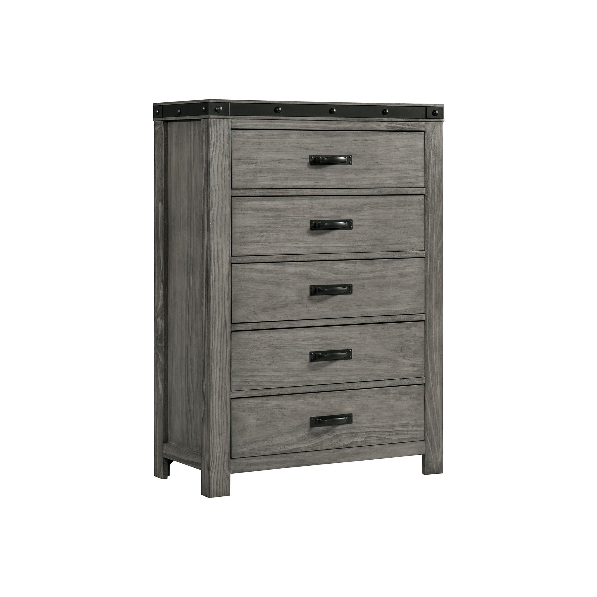 Wade - 5-Drawer Chest - Black Finish