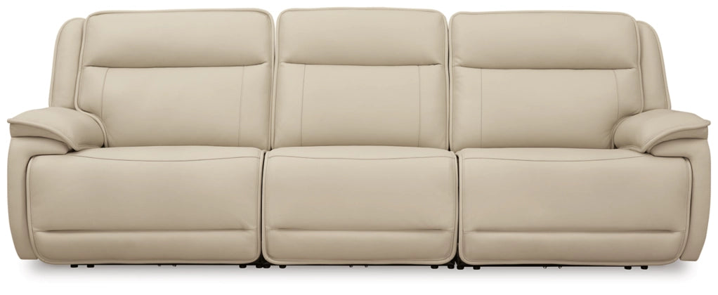 Double Deal Almond Modular Power Reclining Sectional