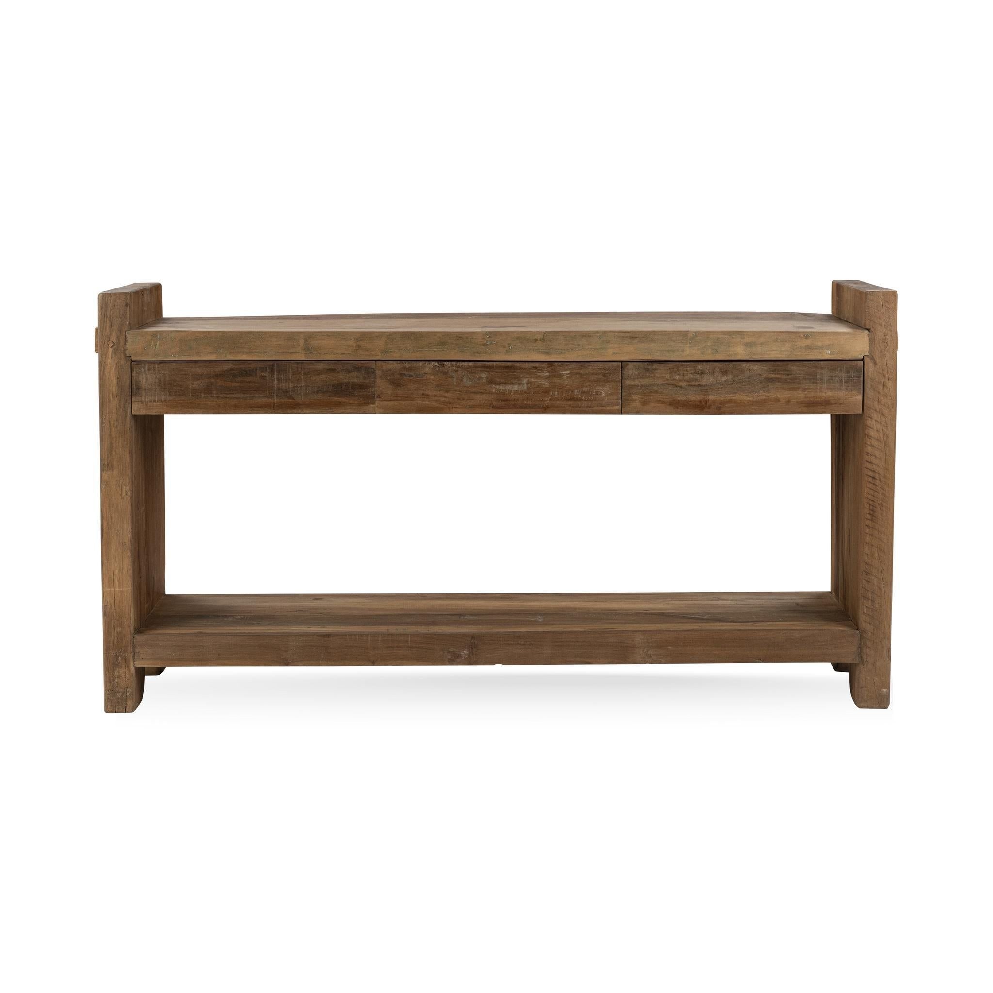Marsa - 3 Drawer Console Table - Natural