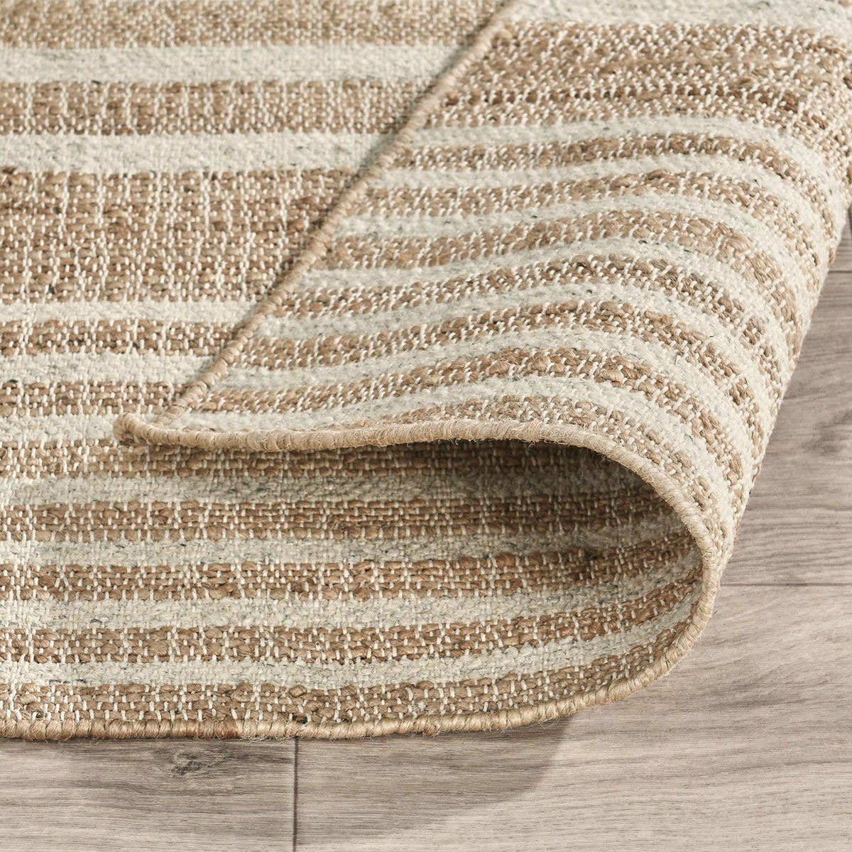 Comporta - 2.6' x 8' Pego Stripe Rug - Natural Multi