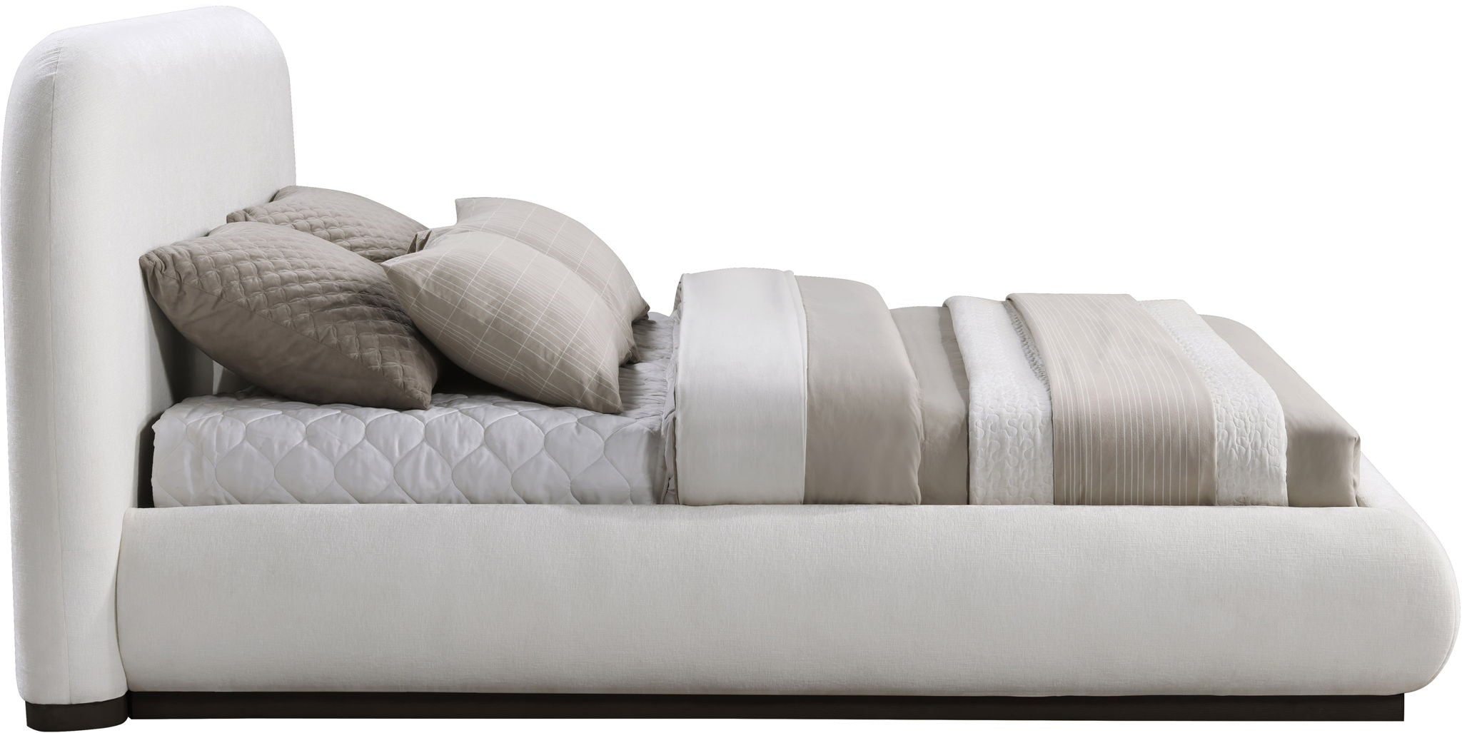 Vaughn - Chenille Bed With Black Base