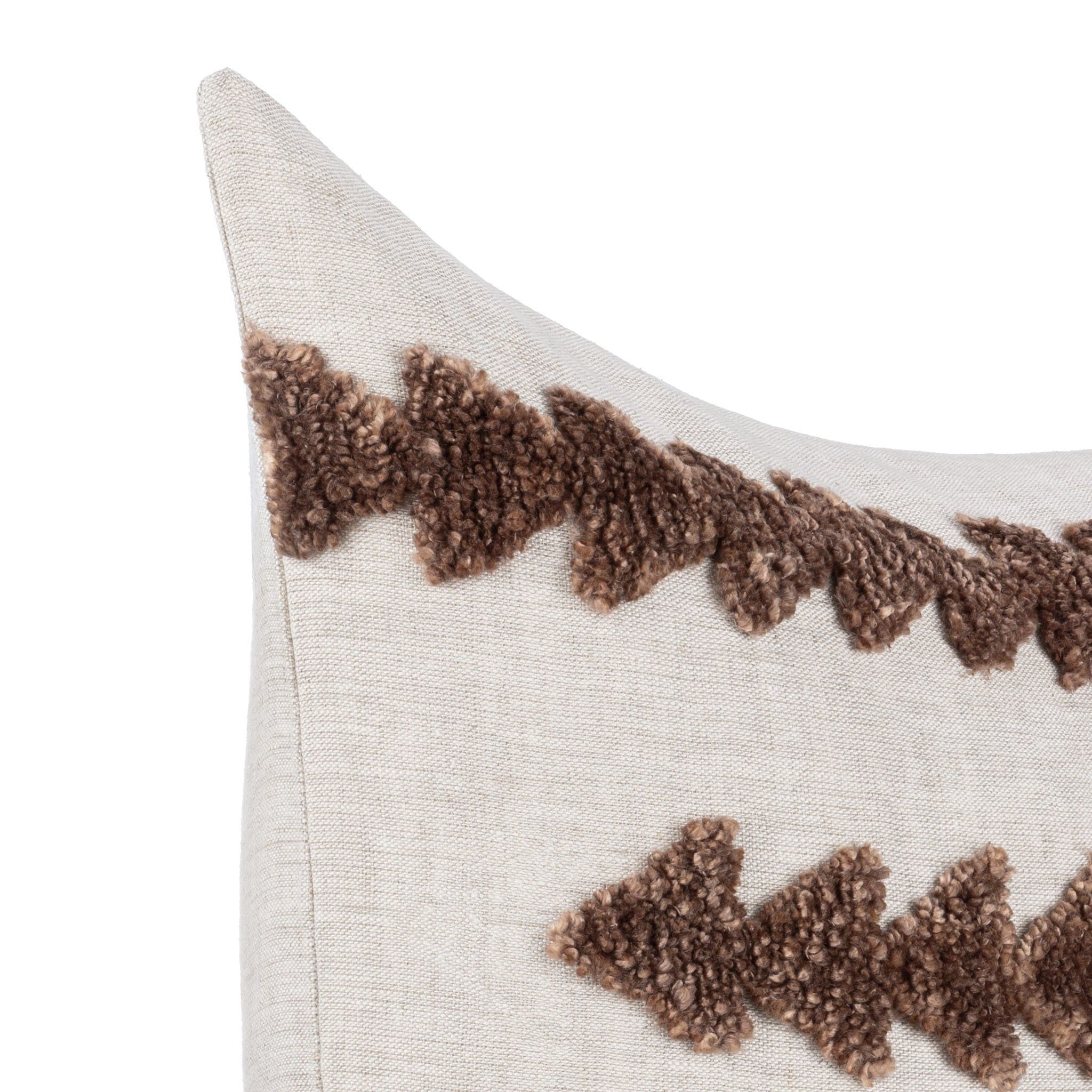 Lineage - Essay 22" x 22"Pillow - Frothed Brown