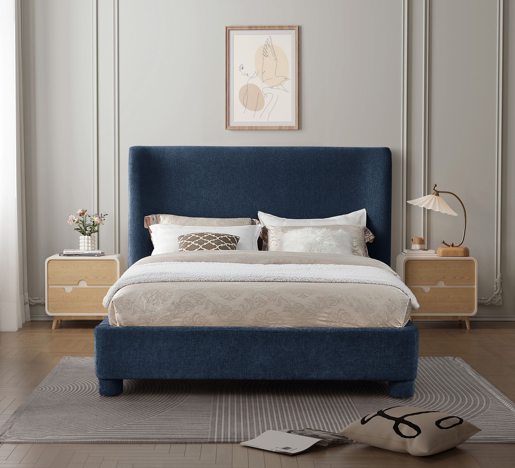Penny - Chenille Fabric Bed