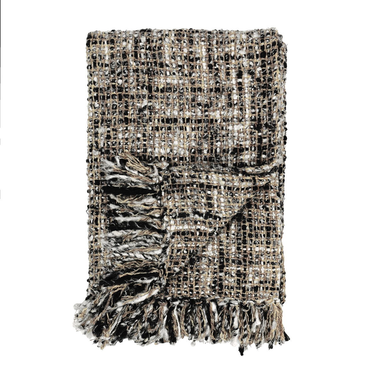 Throws - TC Porter Throw - Black/Ivory