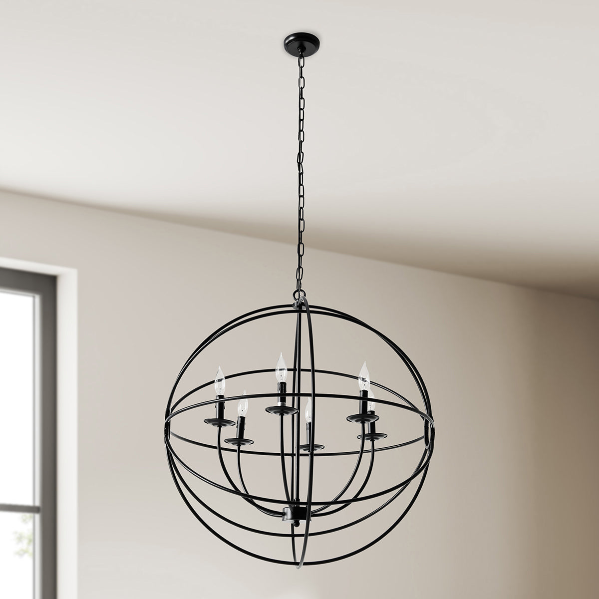 Derince - Chandelier - Black
