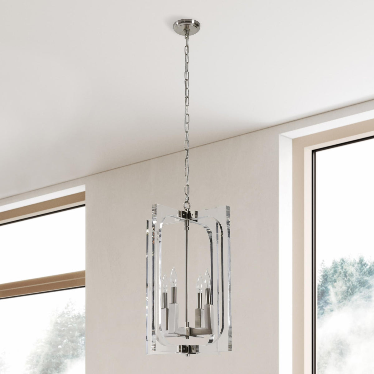 Ellison - Chandelier - Clear/Nickel