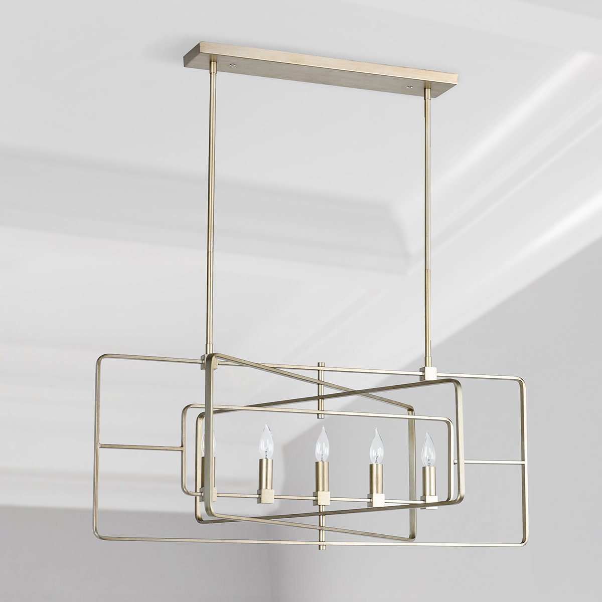 Sydney - Chandelier - Antique Silver