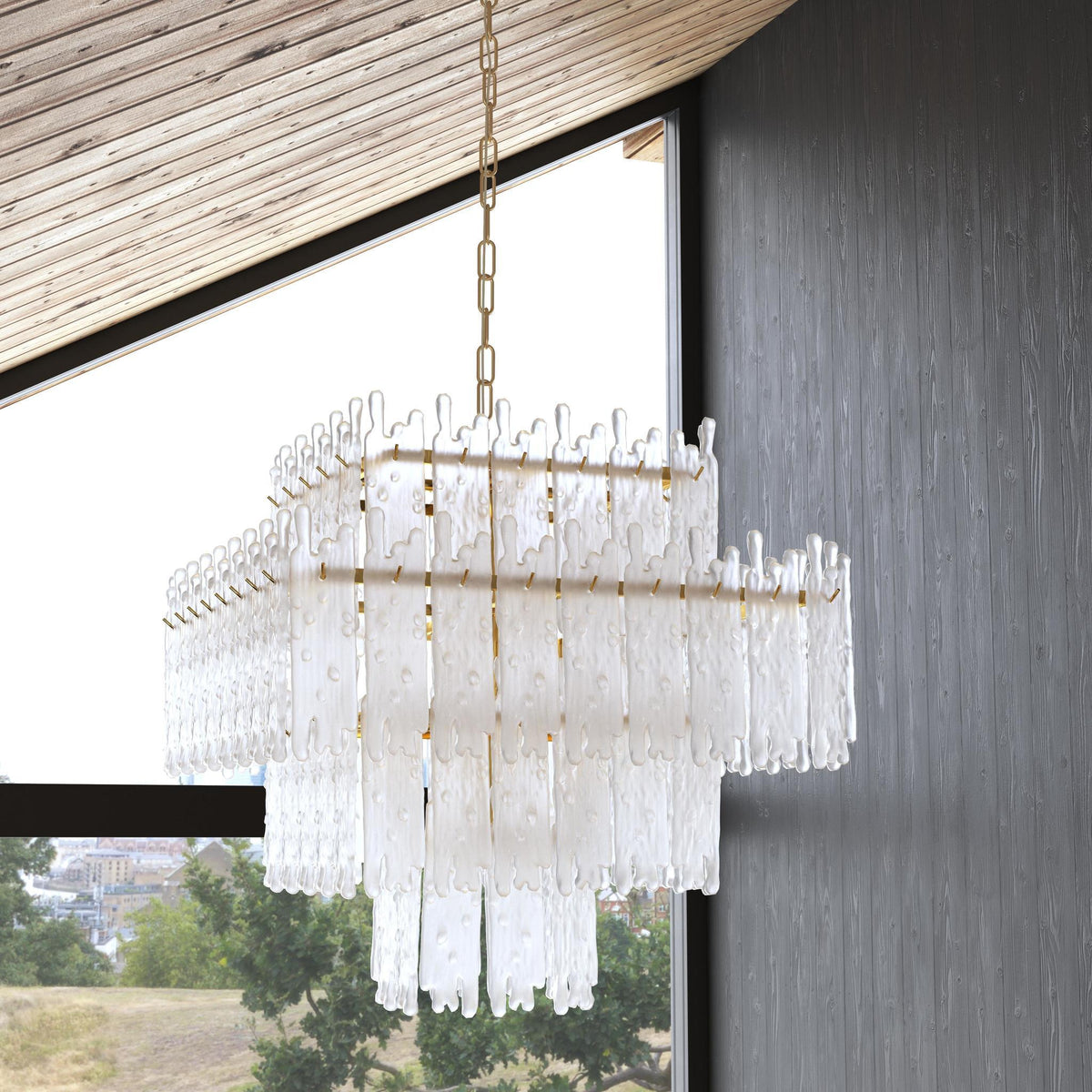Everly - Chandelier - Clear/White