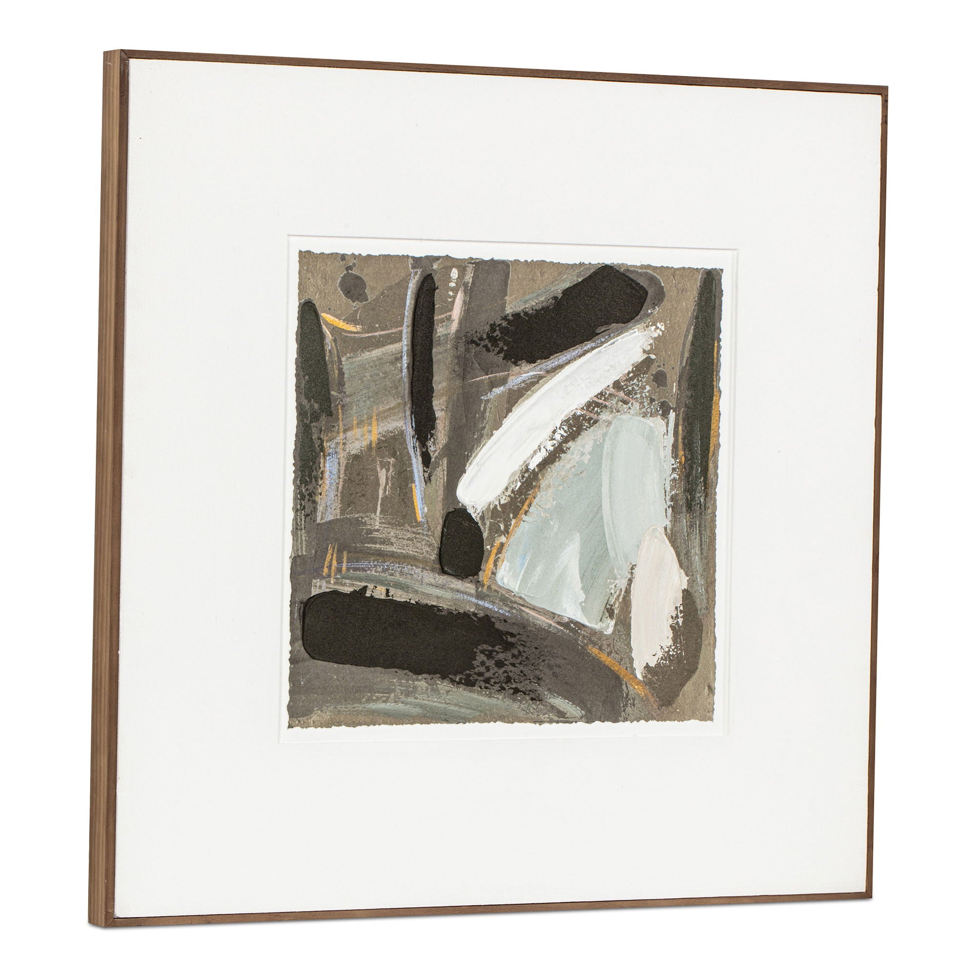 Sonnet - Framed Painting - Gray