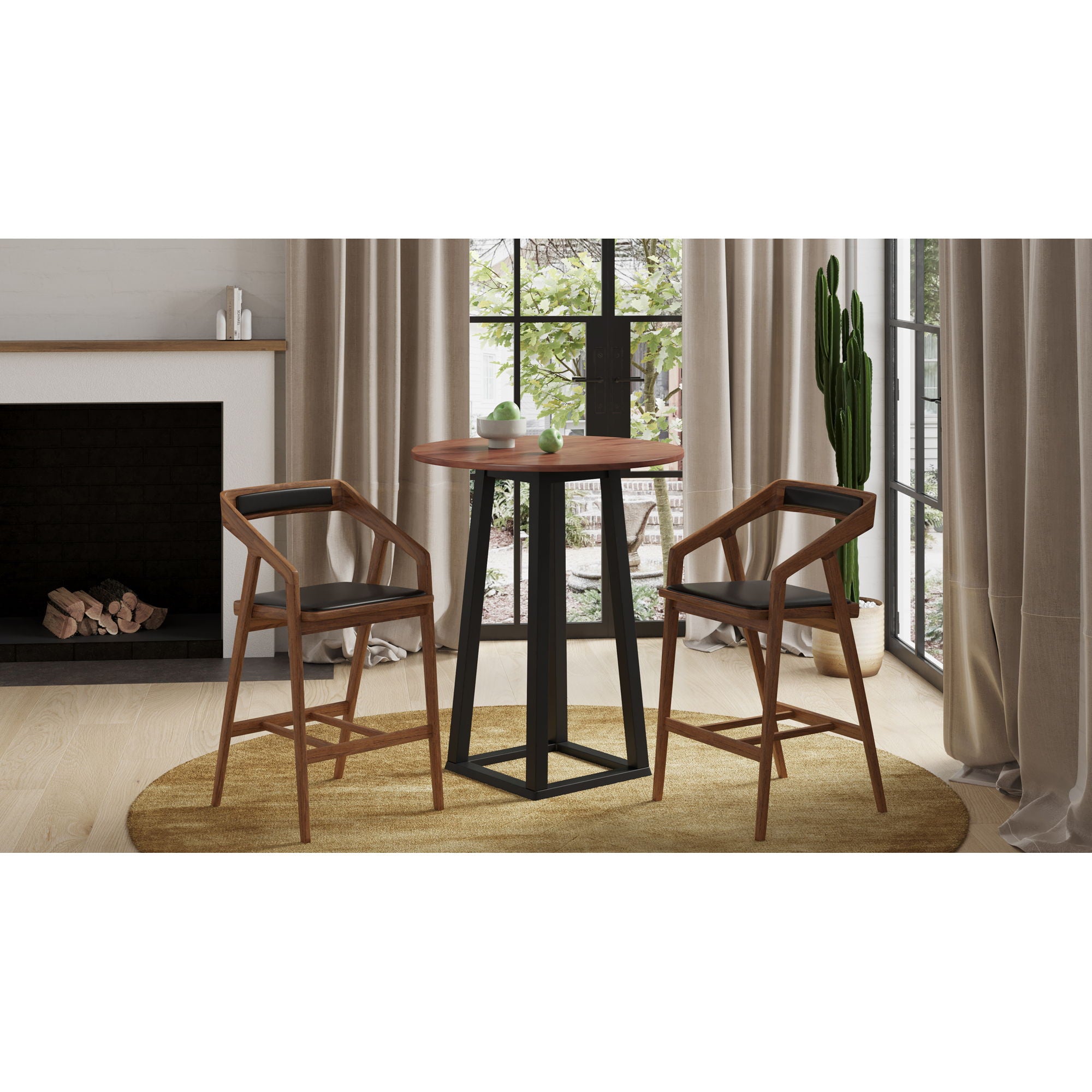 Tri - Mesa - Bar Table - Brown