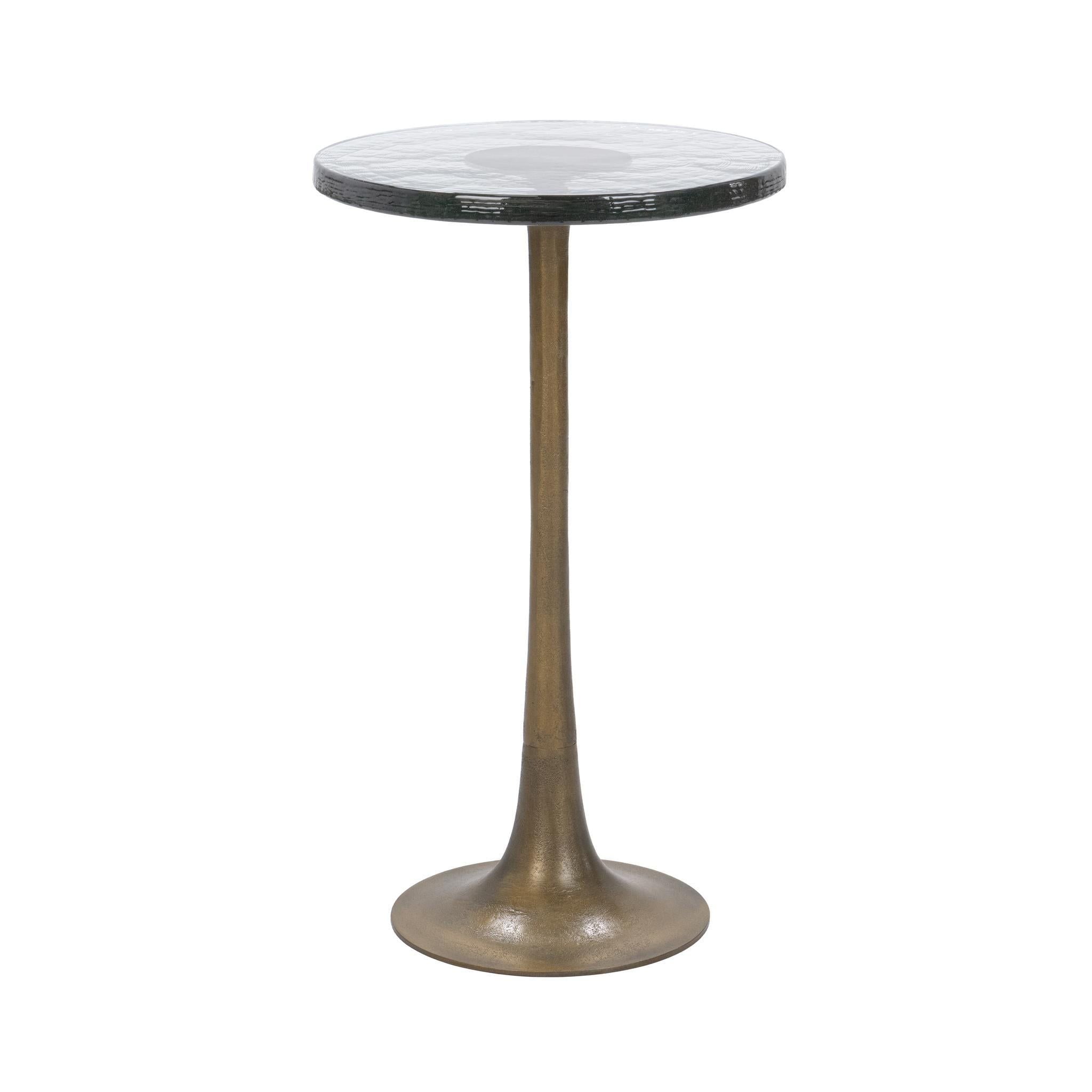 Fabiana - Round Accent Table - Brass