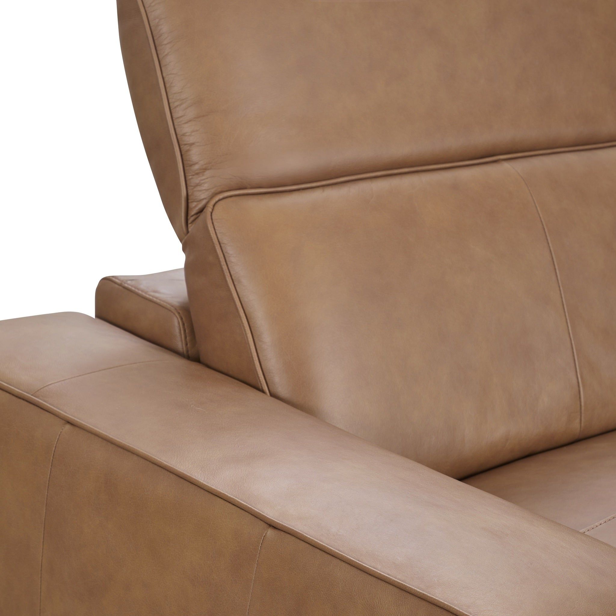Kadon - Leather Power Recliner Sofa - Tan