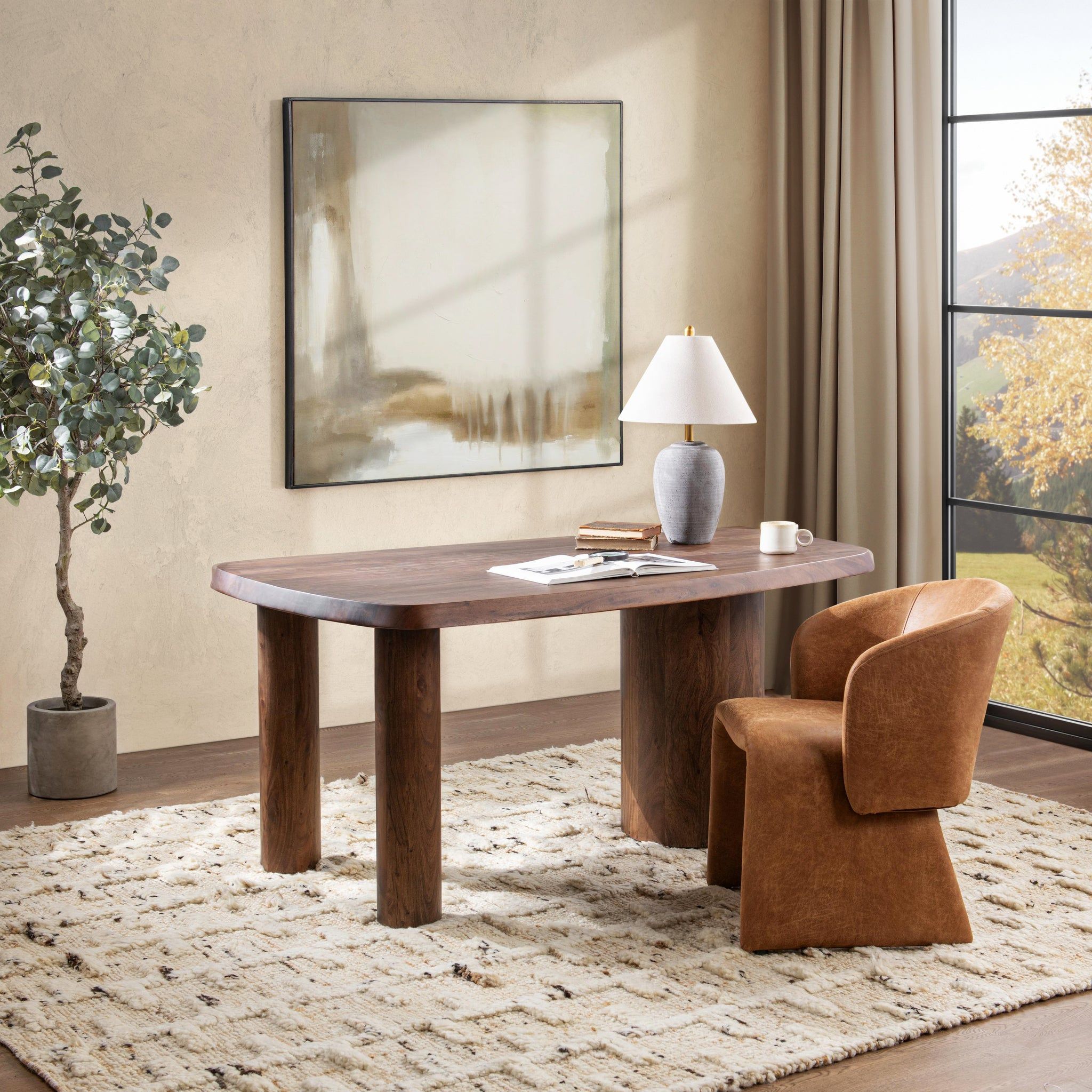Saunders - Desk - Vinegar
